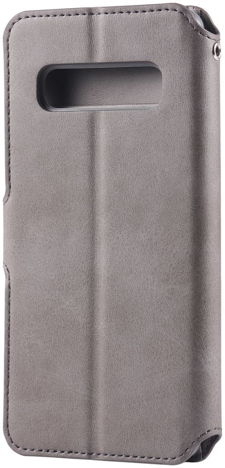 AZNS Samsung Galaxy S10 5G Portemonnee Hoesje Kunstleer Grijs afbeelding 4