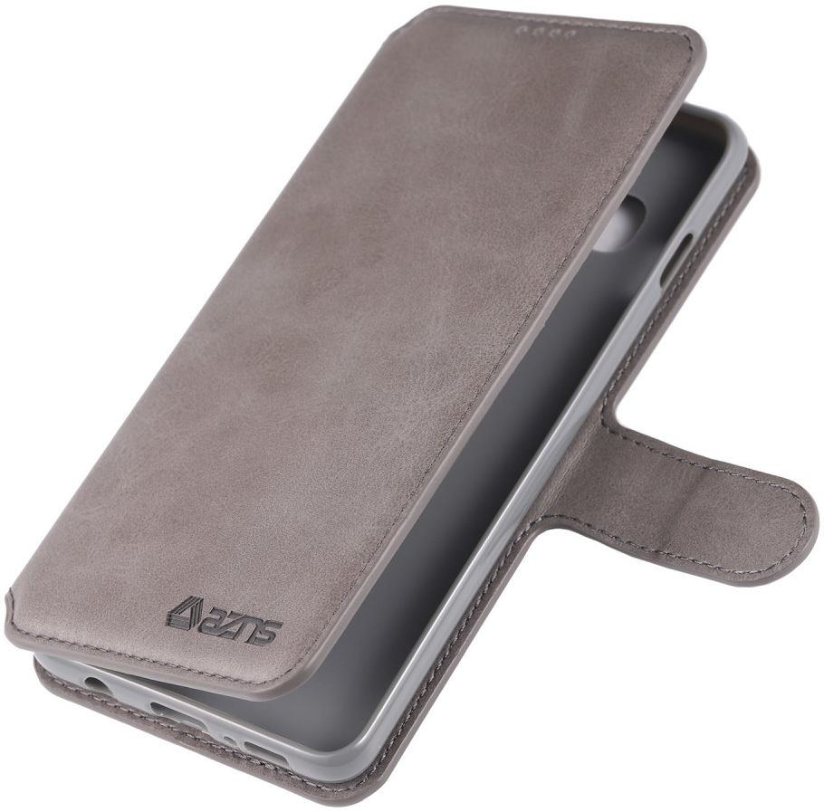 AZNS Samsung Galaxy S10 5G Portemonnee Hoesje Kunstleer Grijs afbeelding 5
