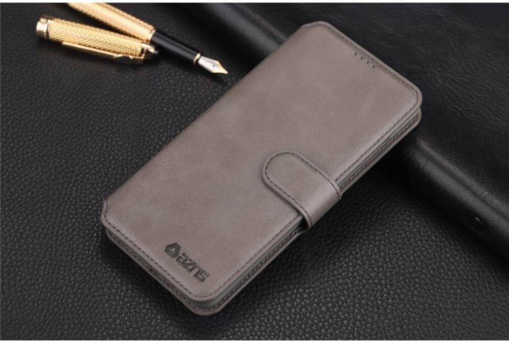 AZNS Samsung Galaxy S10 5G Portemonnee Hoesje Kunstleer Grijs afbeelding 6