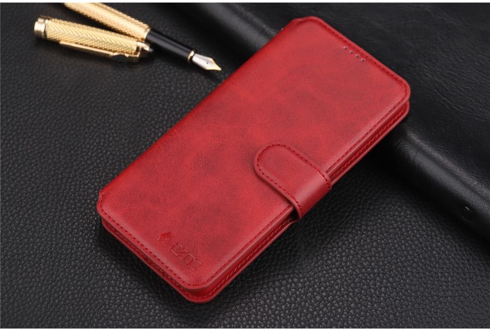 AZNS Samsung Galaxy S10 5G Portemonnee Hoesje Kunstleer Rood afbeelding 6