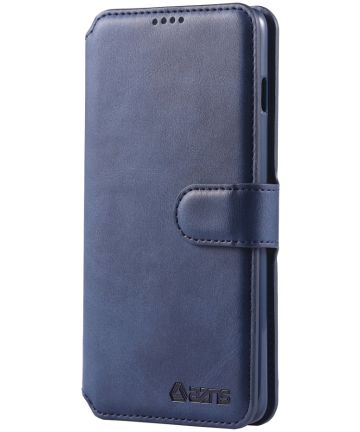 AZNS Samsung Galaxy S10 5G Portemonnee Hoesje Kunstleer Blauw Hoesjes