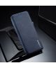 Samsung Galaxy A70 Hoesje Retro Bookcase met Kaarthouder Blauw
