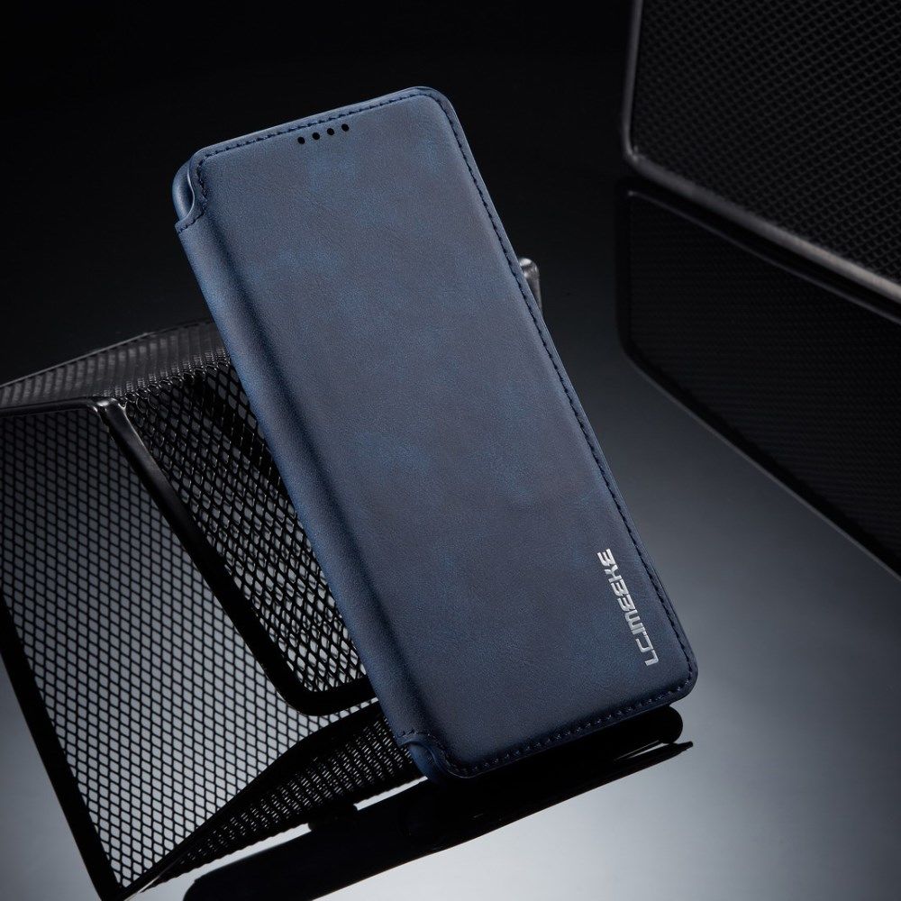 Samsung Galaxy A70 Hoesje Retro Bookcase met Kaarthouder Blauw afbeelding 14