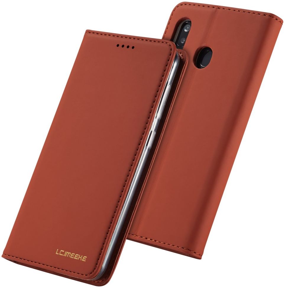 Samsung Galaxy A40 Hoesje Wallet Bookcase Kunstleer Bruin afbeelding 6