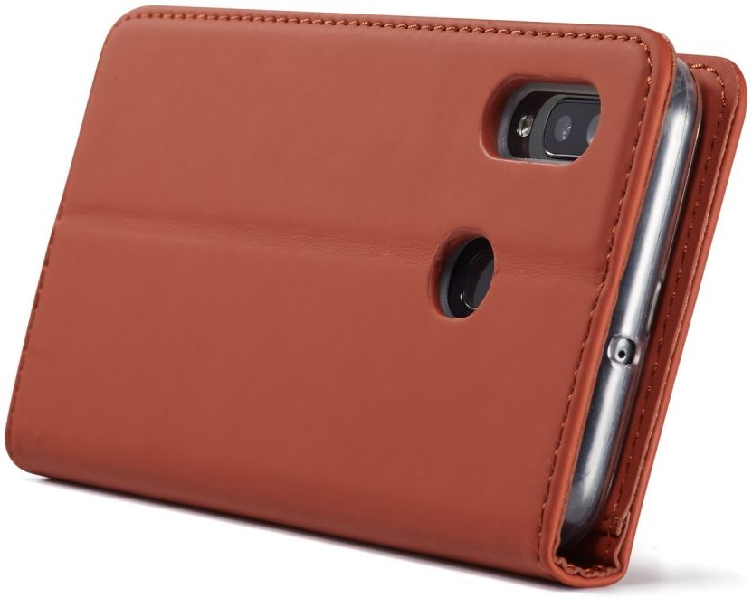 Samsung Galaxy A40 Hoesje Wallet Bookcase Kunstleer Bruin afbeelding 9