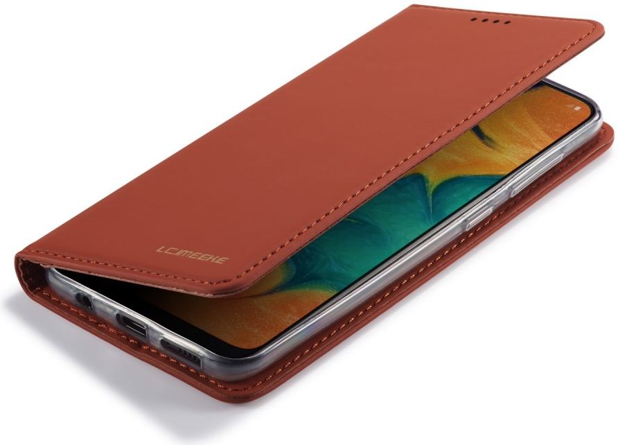 Samsung Galaxy A40 Hoesje Wallet Bookcase Kunstleer Bruin afbeelding 3