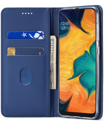 Samsung Galaxy A40 Hoesje Wallet Bookcase Kunstleer Blauw Hoesjes