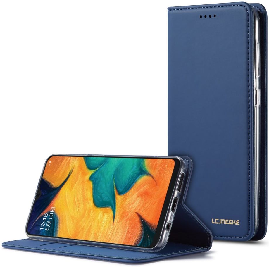 Samsung Galaxy A40 Hoesje Wallet Bookcase Kunstleer Blauw afbeelding 14