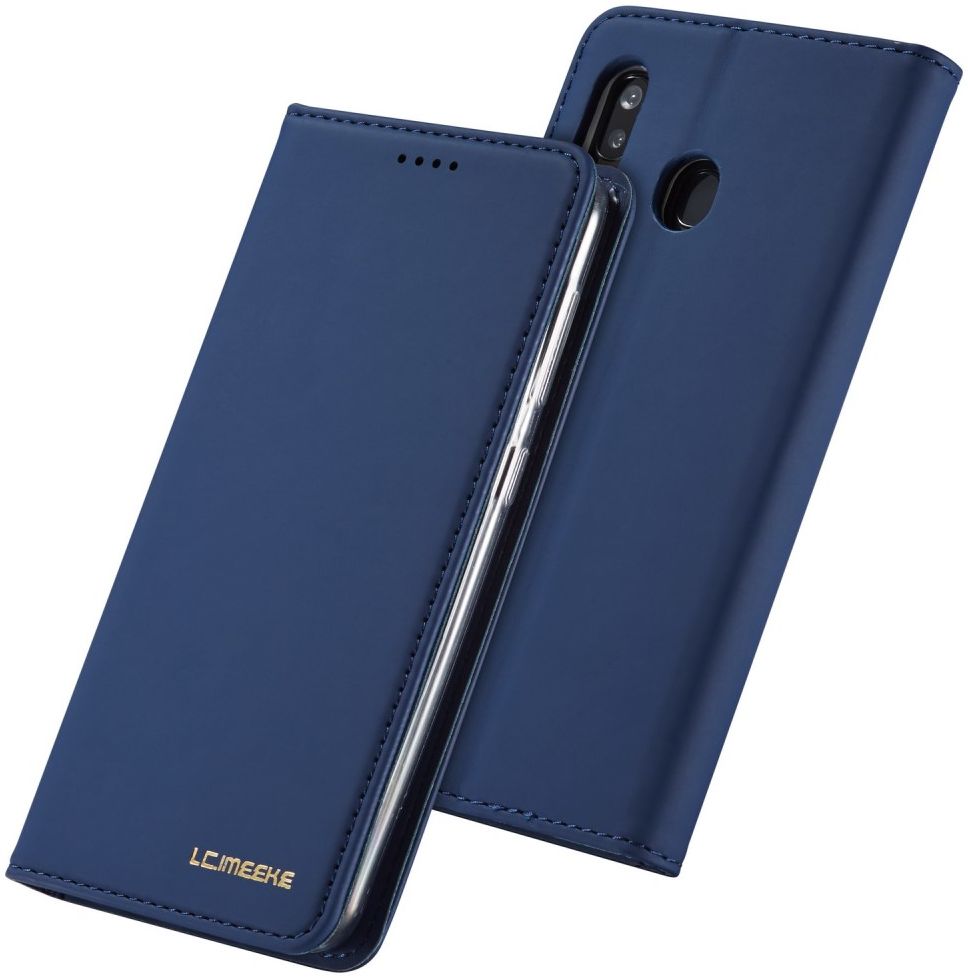 Samsung Galaxy A40 Hoesje Wallet Bookcase Kunstleer Blauw afbeelding 6