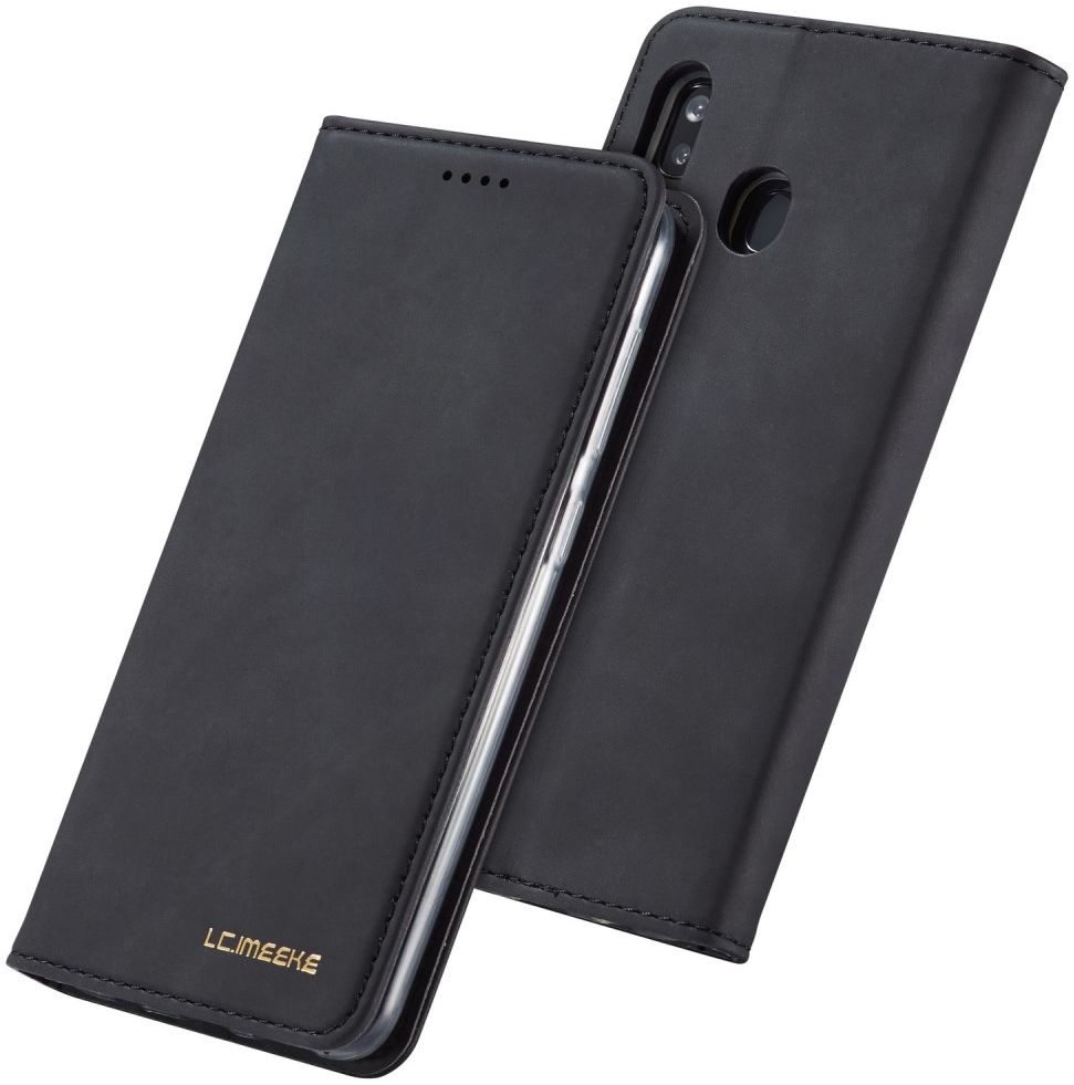 Samsung Galaxy A40 Hoesje Wallet Bookcase Kunstleer Zwart afbeelding 5