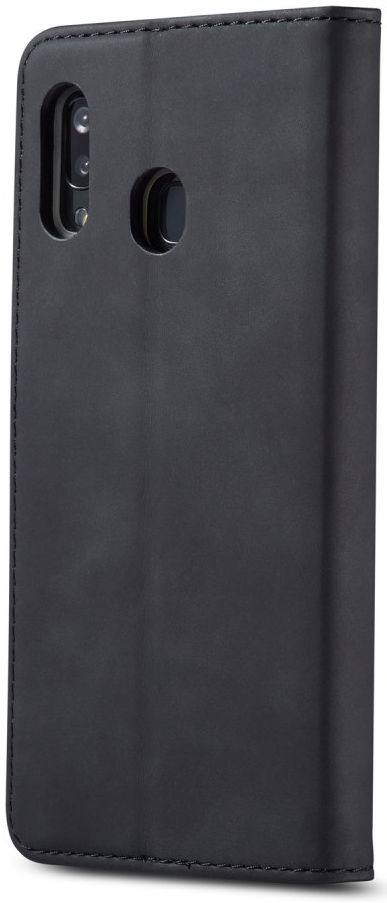 Samsung Galaxy A40 Hoesje Wallet Bookcase Kunstleer Zwart afbeelding 4