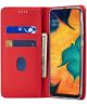Samsung Galaxy A40 Hoesje Wallet Bookcase Kunstleer Rood