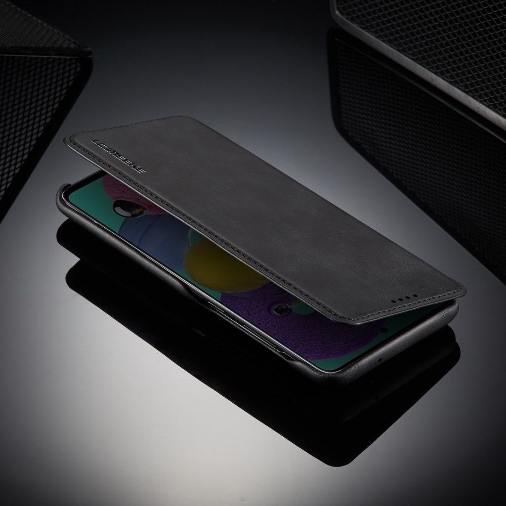 Samsung Galaxy A51 Hoesje Vintage Bookcase met Kaarthouder Zwart afbeelding 12