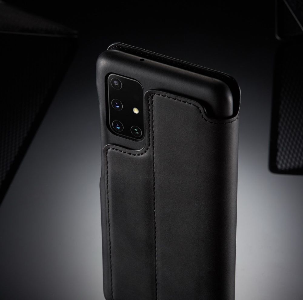 Samsung Galaxy A51 Hoesje Vintage Bookcase met Kaarthouder Zwart afbeelding 13