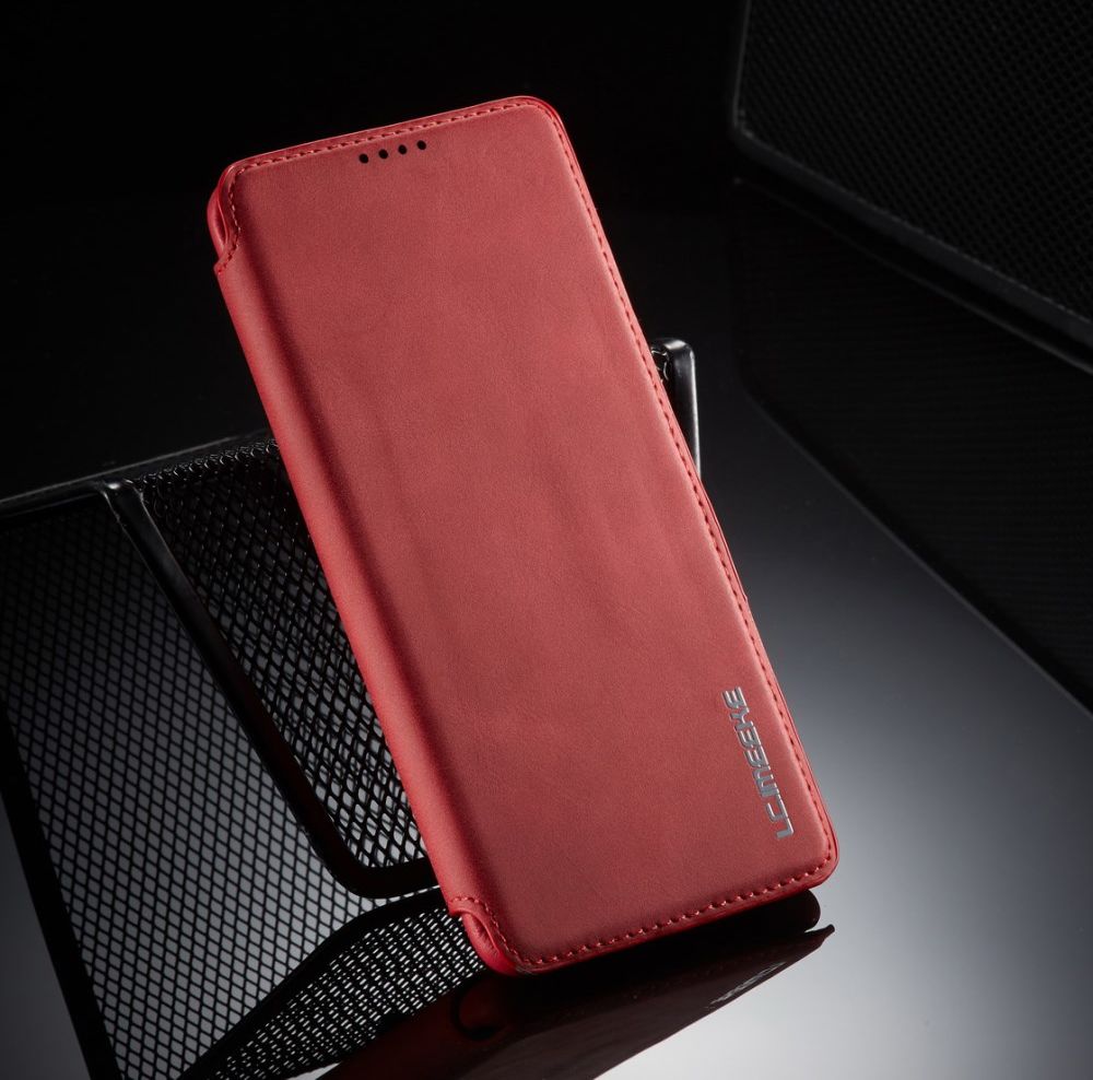 Samsung Galaxy A51 Hoesje Vintage Bookcase met Kaarthouder Rood afbeelding 14