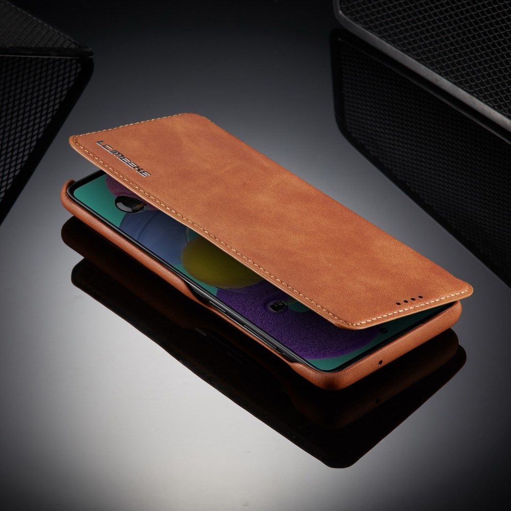 Samsung Galaxy A51 Hoesje Vintage Bookcase met Kaarthouder Bruin afbeelding 15