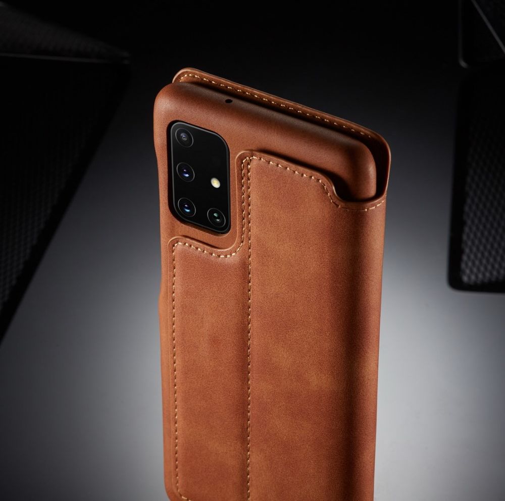 Samsung Galaxy A51 Hoesje Vintage Bookcase met Kaarthouder Bruin afbeelding 16
