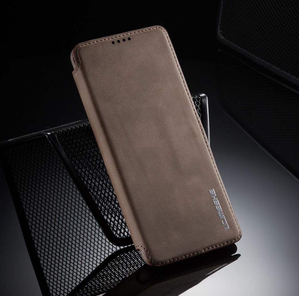 Samsung Galaxy A51 Hoesje Vintage Bookcase met Kaarthouder Coffee afbeelding 14