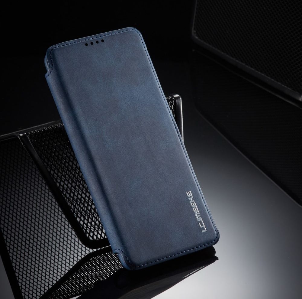 Samsung Galaxy A71 Hoesje Vintage Bookcase met Kaarthouder Blauw afbeelding 14