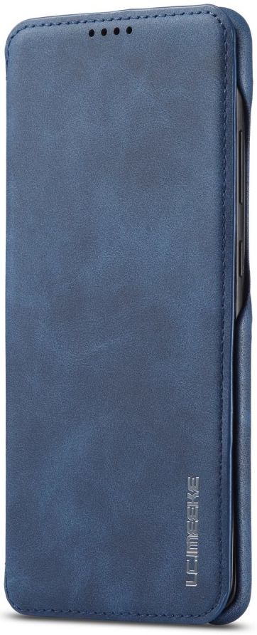Samsung Galaxy A71 Hoesje Vintage Bookcase met Kaarthouder Blauw afbeelding 5