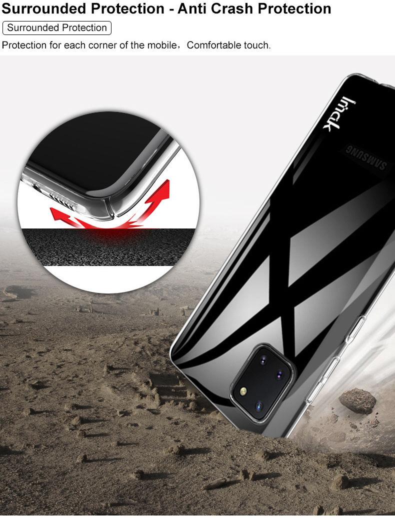 IMAK Crystal II Pro Samsung Note 10 Lite Hoesje met Screenprotector afbeelding 12