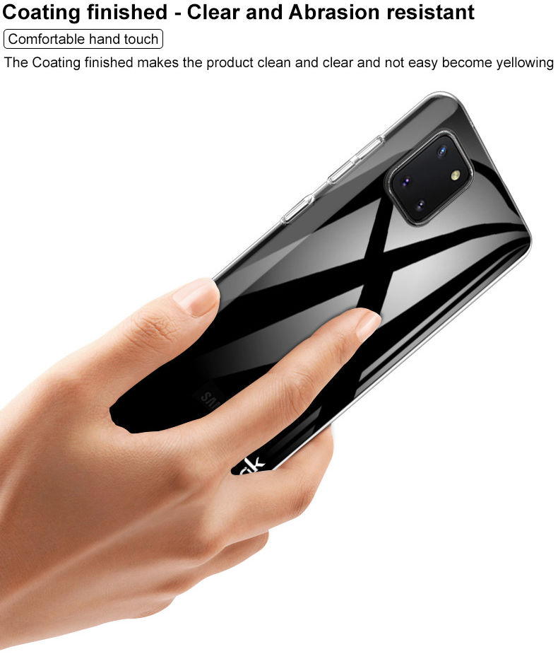 IMAK Crystal II Pro Samsung Note 10 Lite Hoesje met Screenprotector afbeelding 7