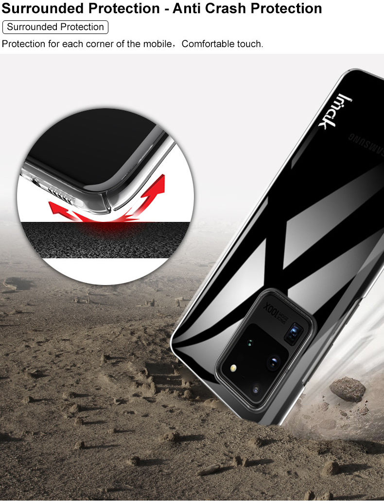IMAK Crystal II Pro Samsung S20 Ultra Hoesje met Screenprotector afbeelding 12