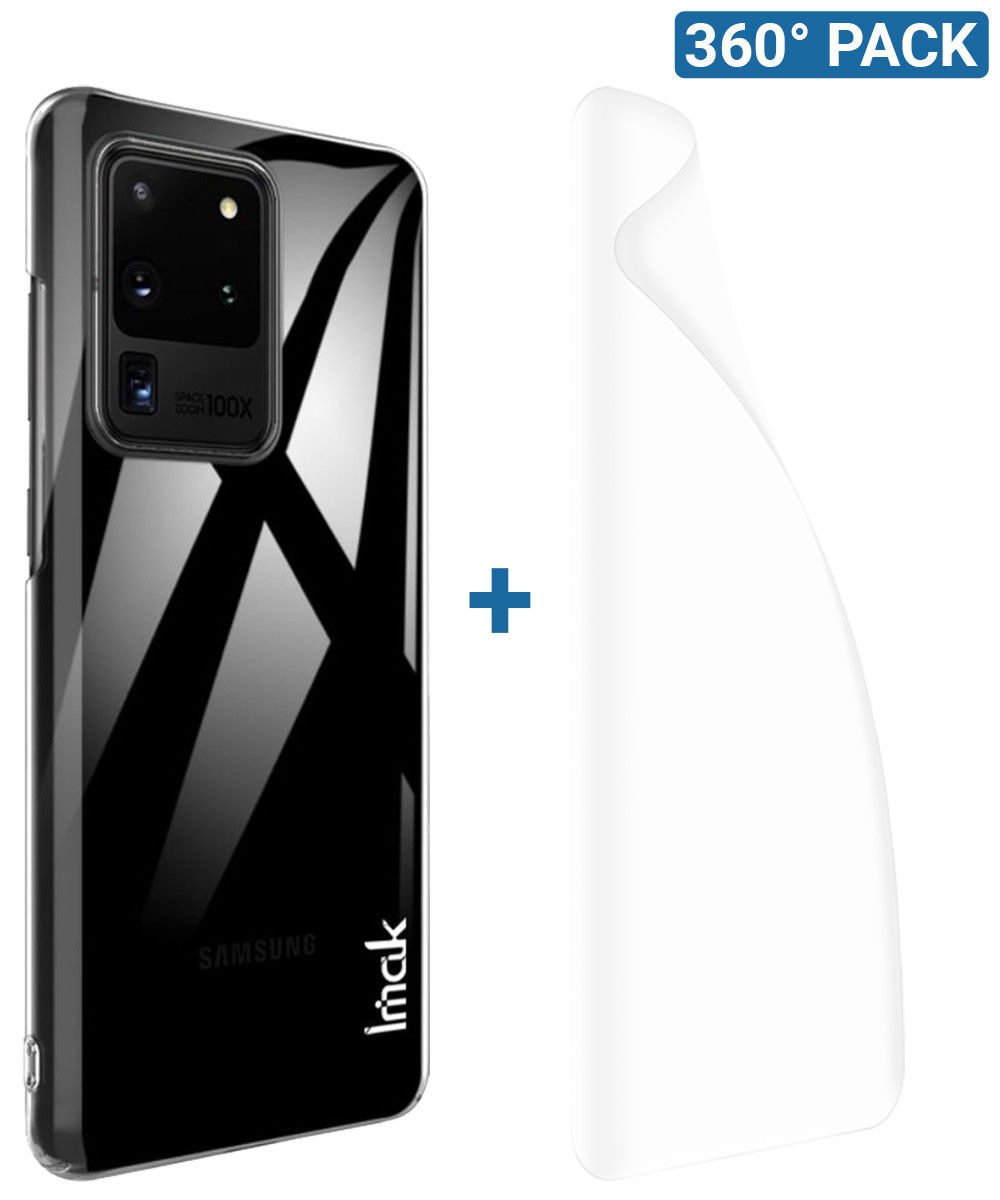 IMAK Crystal II Pro Samsung S20 Ultra Hoesje met Screenprotector afbeelding 1