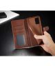 Samsung Galaxy S20 Retro Book Case Portemonnee Hoesje Bruin