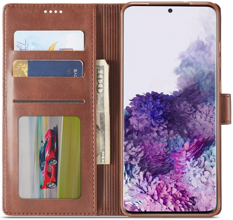 Samsung Galaxy S20 Retro Book Case Portemonnee Hoesje Bruin afbeelding 15