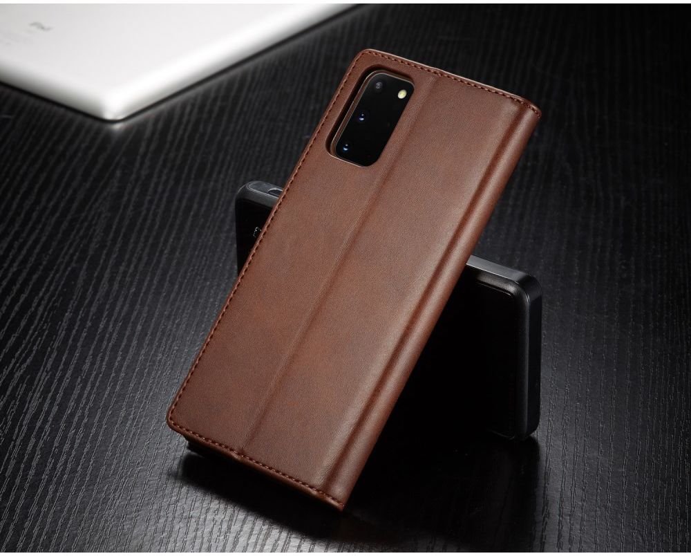 Samsung Galaxy S20 Retro Book Case Portemonnee Hoesje Bruin afbeelding 11