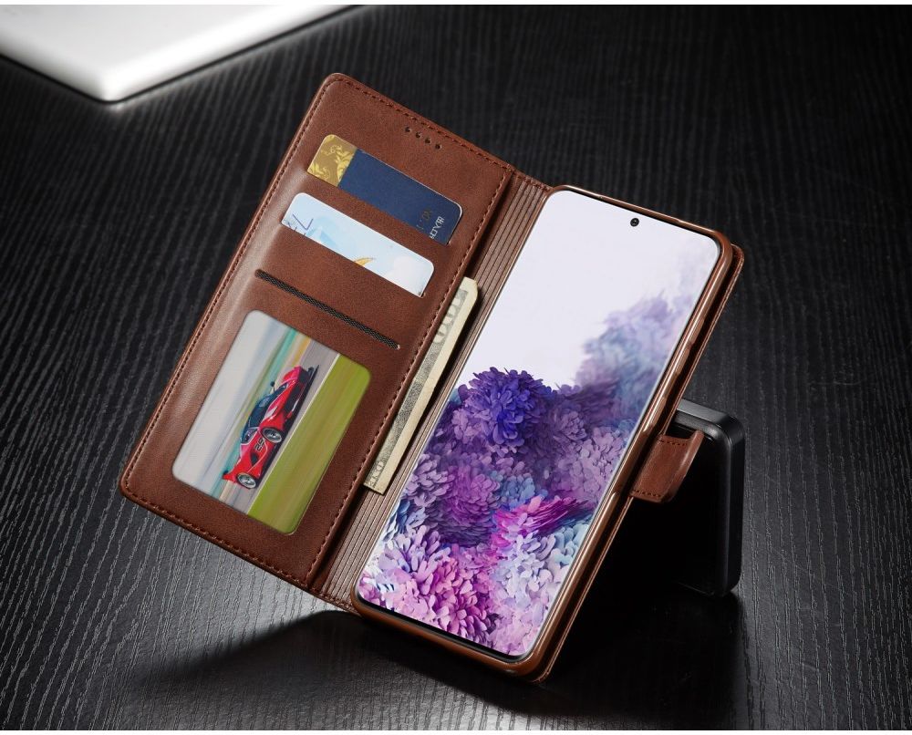 Samsung Galaxy S20 Retro Book Case Portemonnee Hoesje Bruin afbeelding 8
