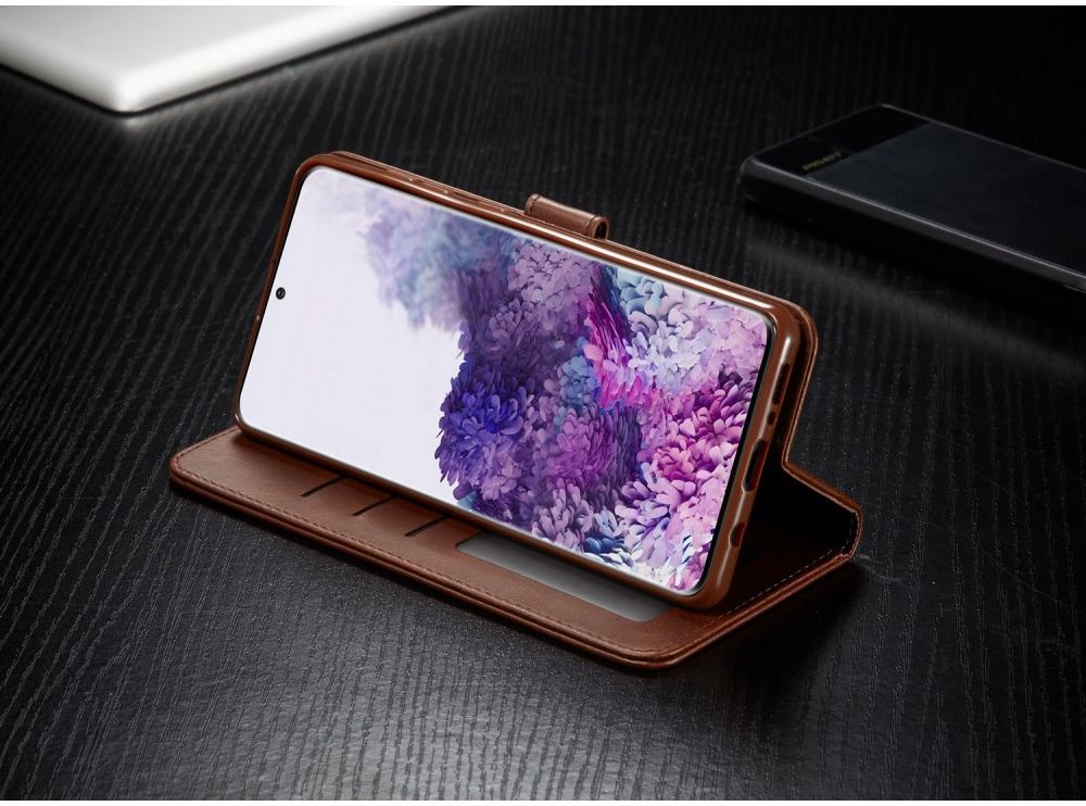 Samsung Galaxy S20 Retro Book Case Portemonnee Hoesje Bruin afbeelding 9