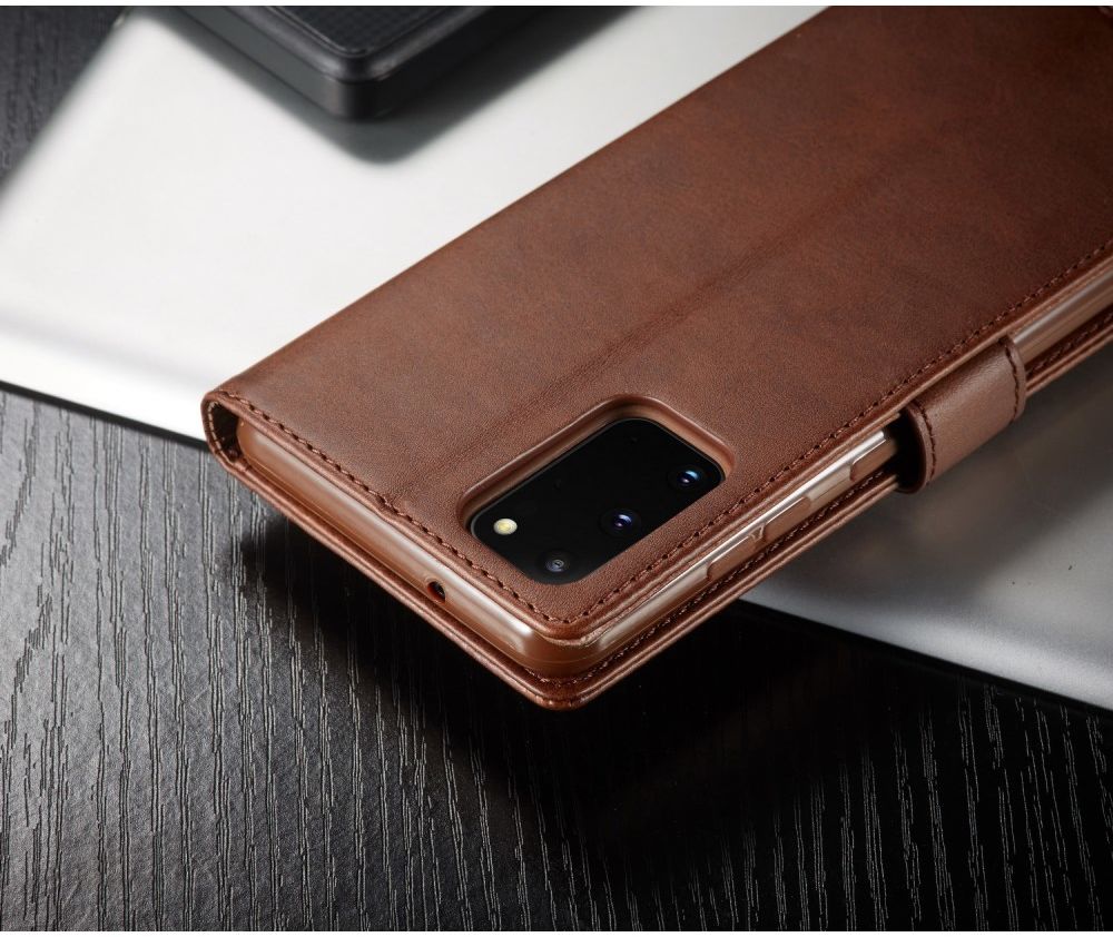Samsung Galaxy S20 Retro Book Case Portemonnee Hoesje Bruin afbeelding 12