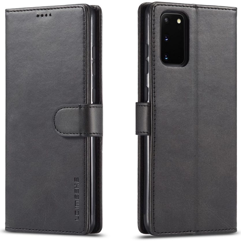 Samsung Galaxy S20 Retro Book Case Portemonnee Hoesje Zwart afbeelding 2