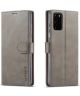 Samsung Galaxy S20 Retro Book Case Portemonnee Hoesje Grijs