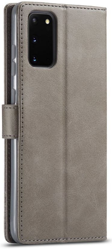 Samsung Galaxy S20 Retro Book Case Portemonnee Hoesje Grijs afbeelding 2