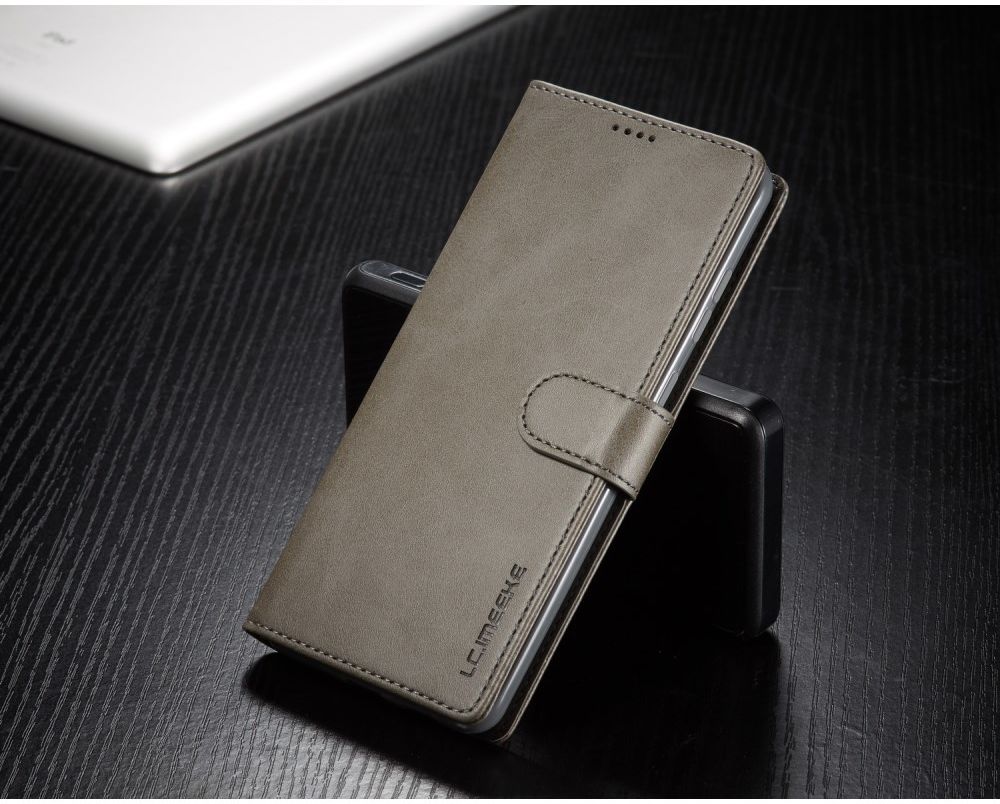 Samsung Galaxy S20 Retro Book Case Portemonnee Hoesje Grijs afbeelding 5