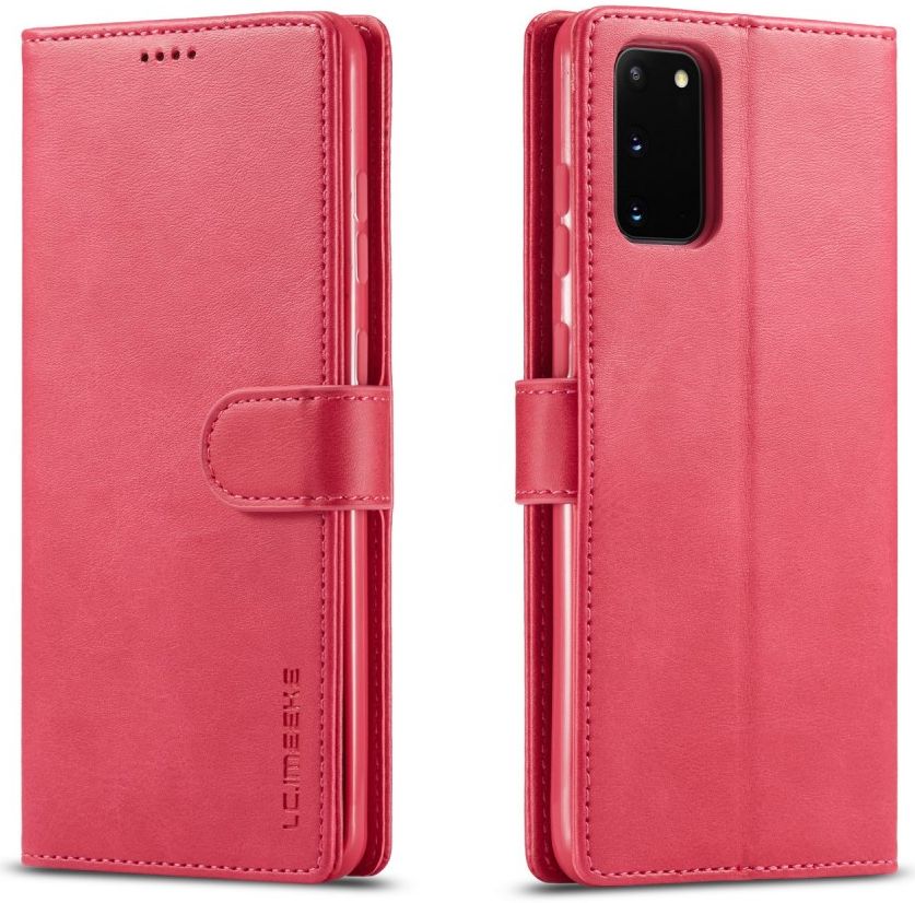 Samsung Galaxy S20 Retro Book Case Portemonnee Hoesje Roze afbeelding 4