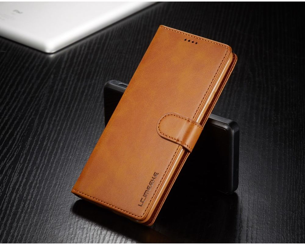 Samsung Galaxy S20 Retro Book Case Portemonnee Hoesje Lichtbruin afbeelding 5