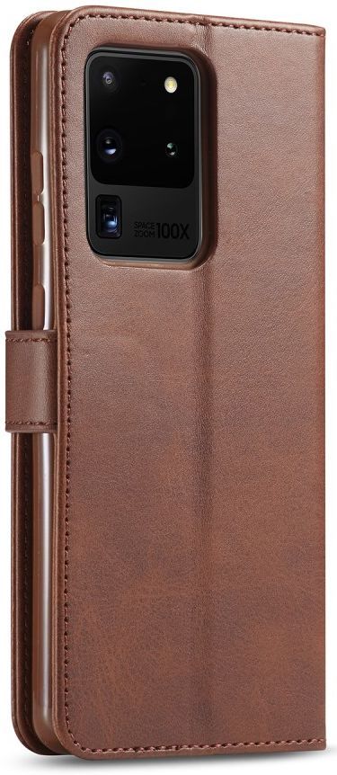 Samsung Galaxy S20 Ultra Retro Book Case Portemonnee Hoesje Coffee afbeelding 6