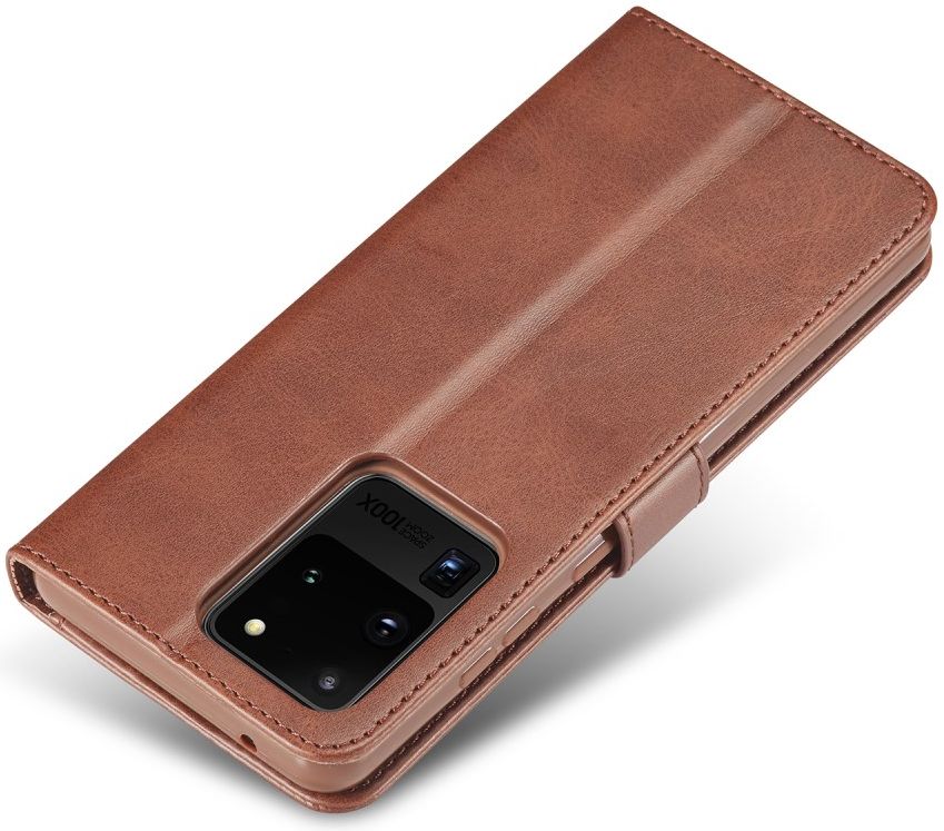 Samsung Galaxy S20 Ultra Retro Book Case Portemonnee Hoesje Coffee afbeelding 7