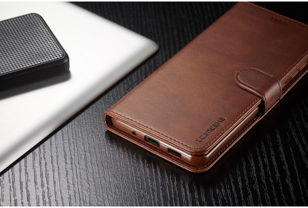 Samsung Galaxy S20 Ultra Retro Book Case Portemonnee Hoesje Coffee afbeelding 12