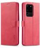 Samsung Galaxy S20 Ultra Retro Book Case Portemonnee Hoesje Roze
