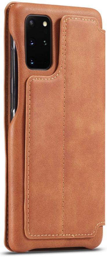 Samsung Galaxy S20 Plus Hoesje Retro Bookcase met Kaarthouder Bruin afbeelding 2