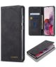 Samsung Galaxy S20 Plus Hoesje Wallet Bookcase Kunstleer Zwart