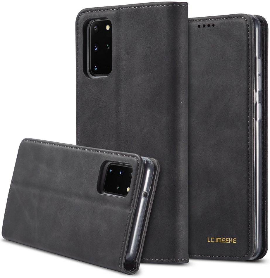 Samsung Galaxy S20 Plus Hoesje Wallet Bookcase Kunstleer Zwart afbeelding 8