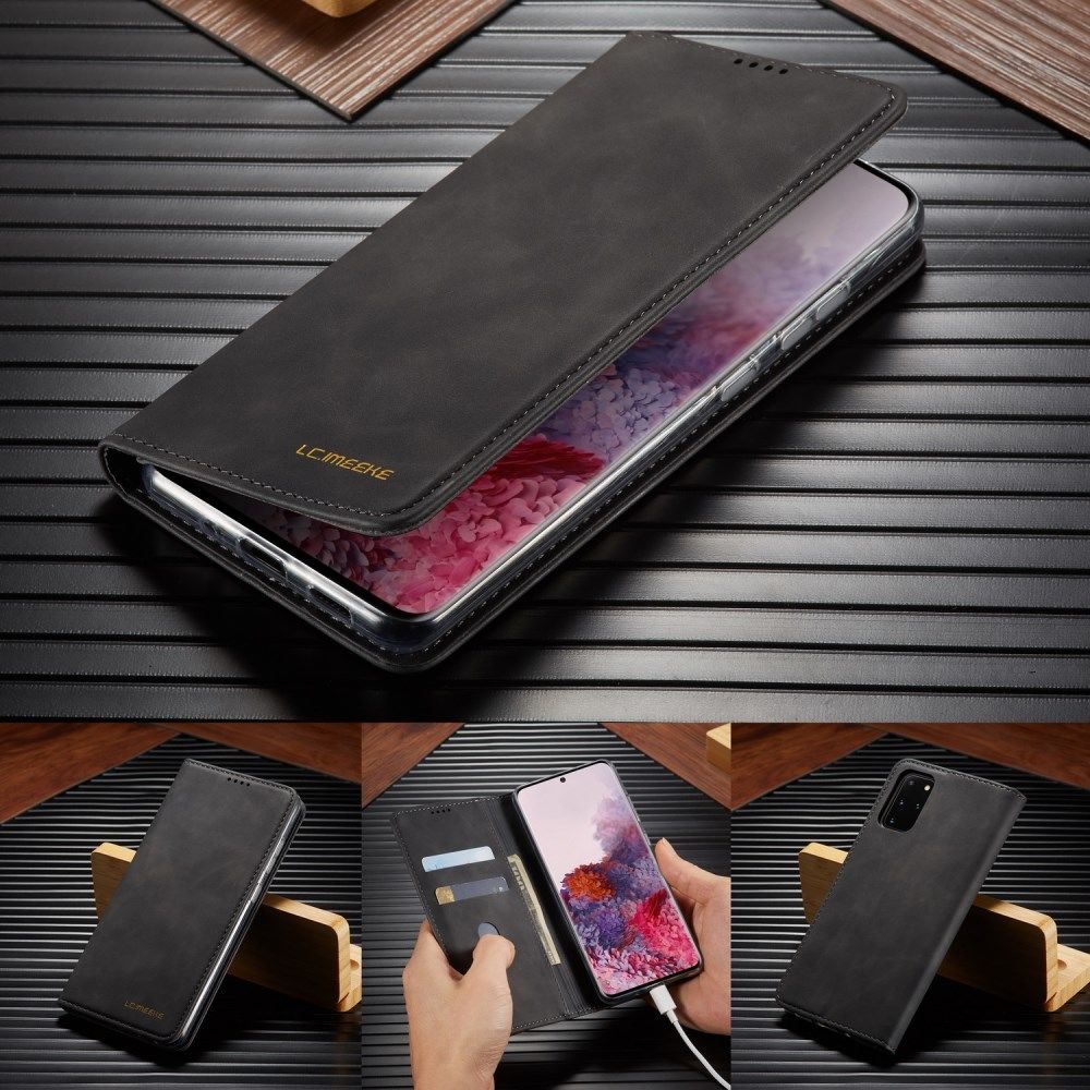 Samsung Galaxy S20 Plus Hoesje Wallet Bookcase Kunstleer Zwart afbeelding 15