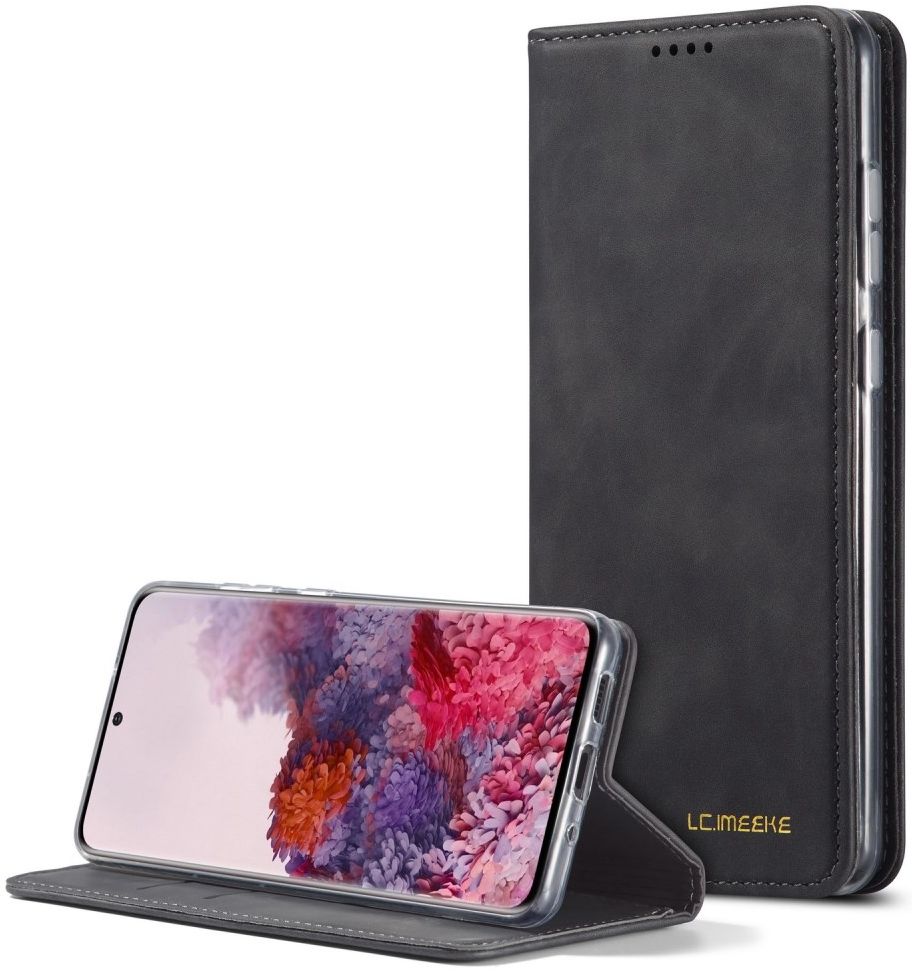 Samsung Galaxy S20 Plus Hoesje Wallet Bookcase Kunstleer Zwart afbeelding 16