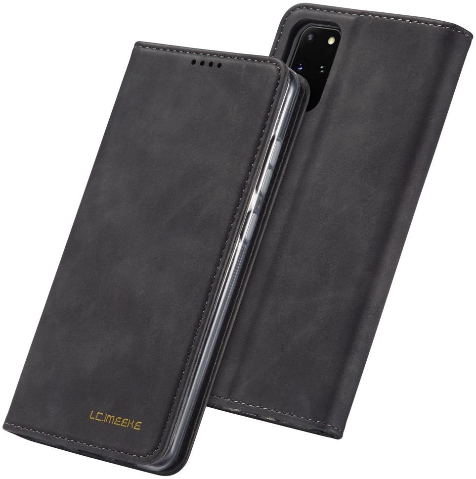 Samsung Galaxy S20 Plus Hoesje Wallet Bookcase Kunstleer Zwart afbeelding 7